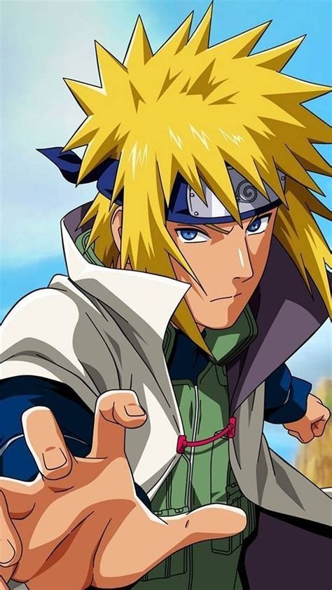 Ilustración de Minato Namikaze usando su técnica de teletransportación.