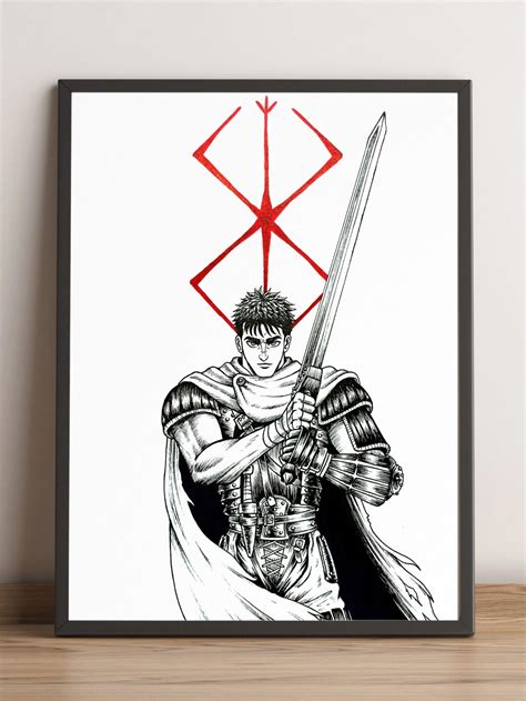 Detalle de un cuadro de Berserk con Guts