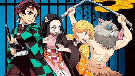 Personajes de Kimetsu no Yaiba en acción