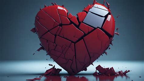 Corazón humano roto