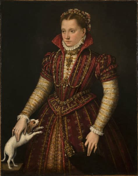 Retrato de una mujer noble con expresión decidida.