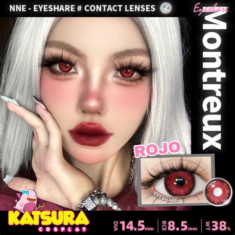 Lentes de contacto Kaneki con anillo rojo