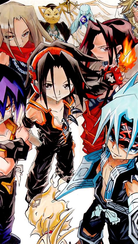 Ilustración de los personajes de Shaman King