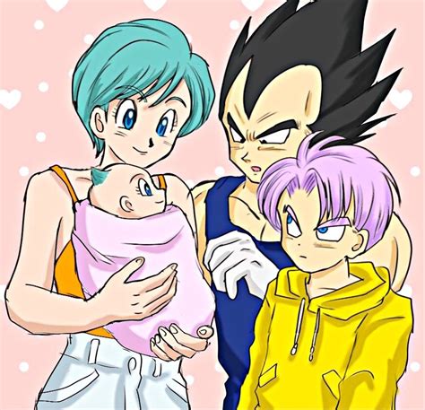 Ilustración de Bulma y su familia