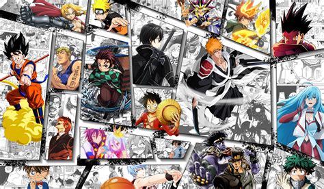 Collage de personajes de animes similares a Fairy Tail