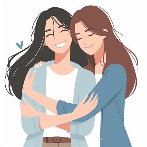 Portada de manga estilo yuri con dos mujeres abrazándose