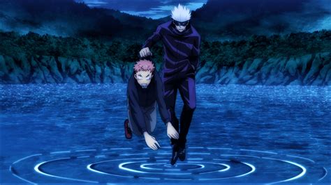 Itadori entrenando con Gojo