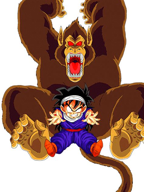 Gohan transformado en Ozaru