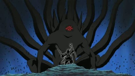 Madara convirtiéndose en Jinchūriki del Diez Colas