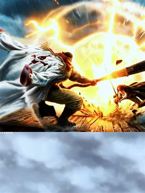 El cielo partiéndose en dos durante el choque de Shanks y Barbablanca