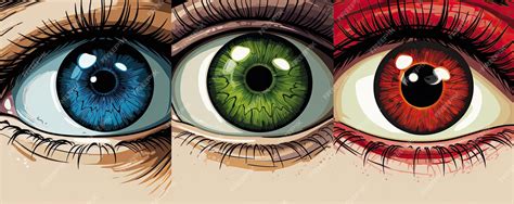 Comparativa de ojos de manga shojo y bishie en diferentes expresiones