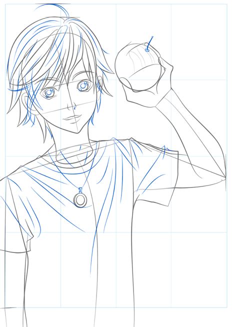 Ilustración de personaje bishōnen