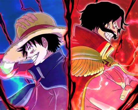 Similitudes físicas entre Luffy y Roger