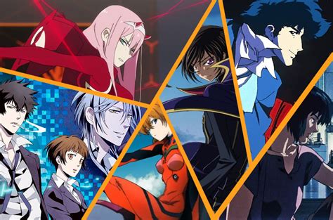 Personajes de diferentes series de anime de ciencia ficción