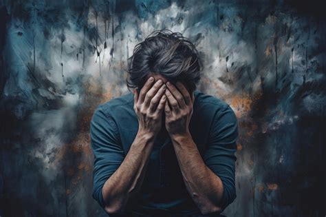 Representación artística de un padre atormentado por pensamientos obsesivos