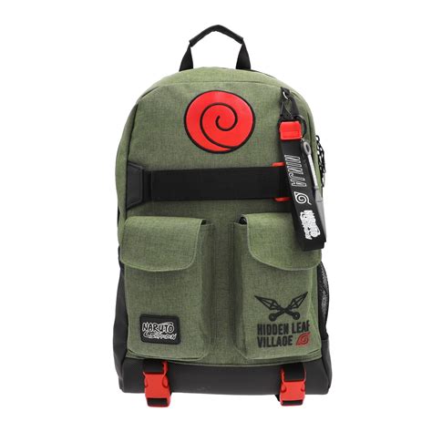 Ilustración de Naruto Shippuden con una mochila