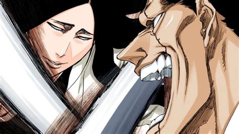 Retsu Unohana despidiéndose de Kenpachi Zaraki