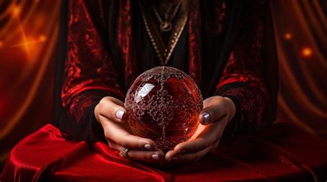 Bola de cristal con fondo místico