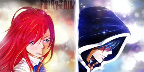 Jellal Fernandes y Erza Scarlet enfrentándose en la Torre del Cielo