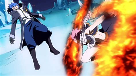Natsu Dragneel luchando contra Jellal Fernandes