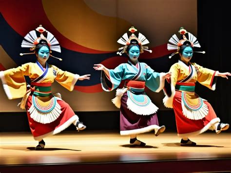 Representación de la danza del Hinokami Kagura