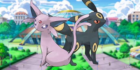 Espeon y Umbreon compartiendo bayas en la cueva