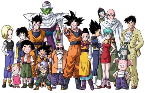 Ilustración de Goku y sus amigos cantando 