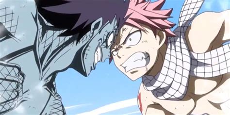 Natsu y Gajeel en su primer combate