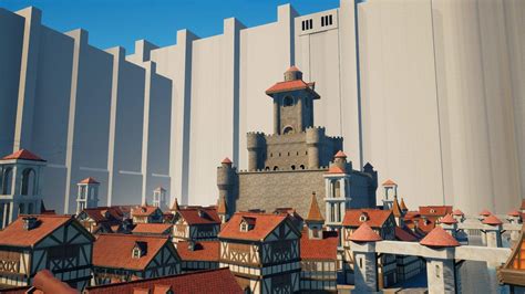 Recreación de Shiganshina en Fortnite