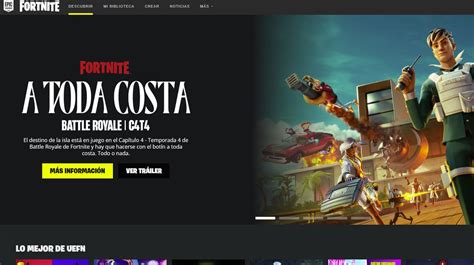 Interfaz de Búsqueda en Fortnite