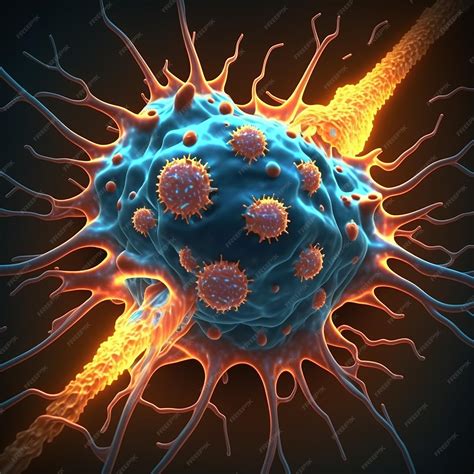 Ilustración de células cancerosas