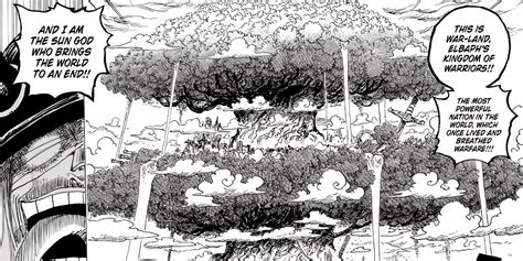 Concept art de Elbaf y Loki en One Piece