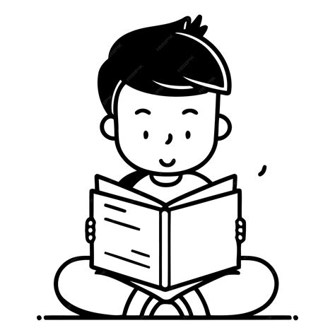 Ilustración de Ken Kaneki de niño leyendo un libro.