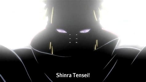 Ilustración del Shinra Tensei repeliendo ataques