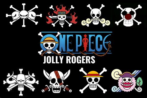 Ejemplos de Jolly Rogers de barcos de One Piece