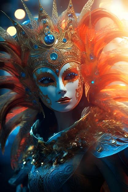 Rufus Lore con su máscara y atuendo extravagante