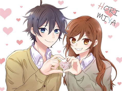 Viñetas de Horimiya mostrando a Miyamura y Hori