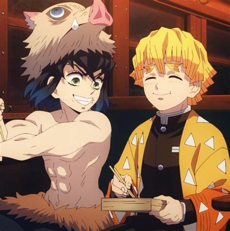 Zenitsu e Inosuke en la Mansión Tsuzumi