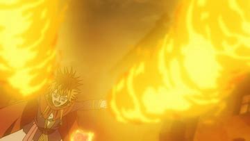 Romeo usando su magia de fuego