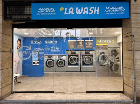 Fachada de una lavandería