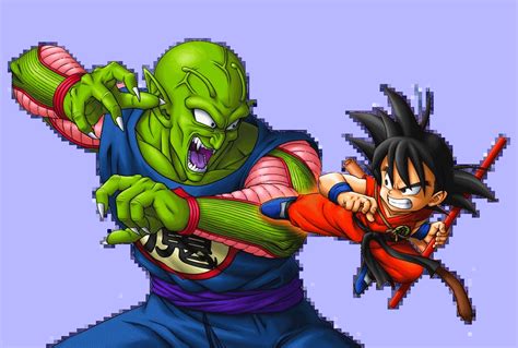 Goku y Piccolo Jr. en su épico combate final en el Torneo de Artes Marciales