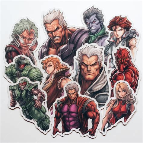 Collage de personajes icónicos de manga con super fuerza
