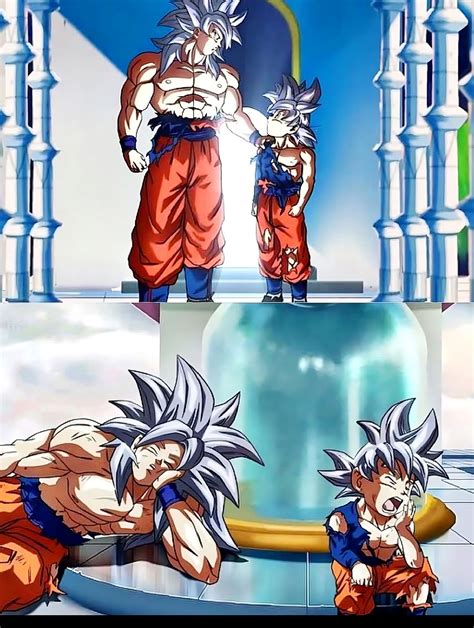 Gokú entrenando intensamente