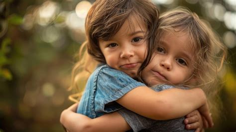 Hermanos en un abrazo