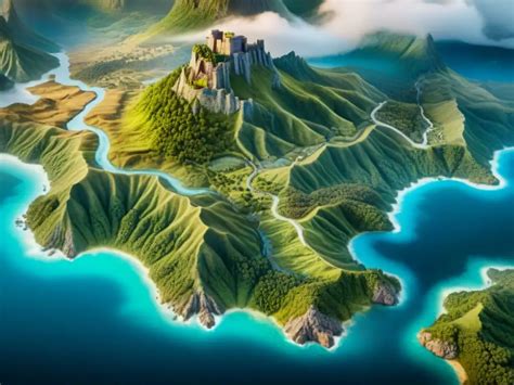 Mapa del reino ficticio donde se desarrolla la historia