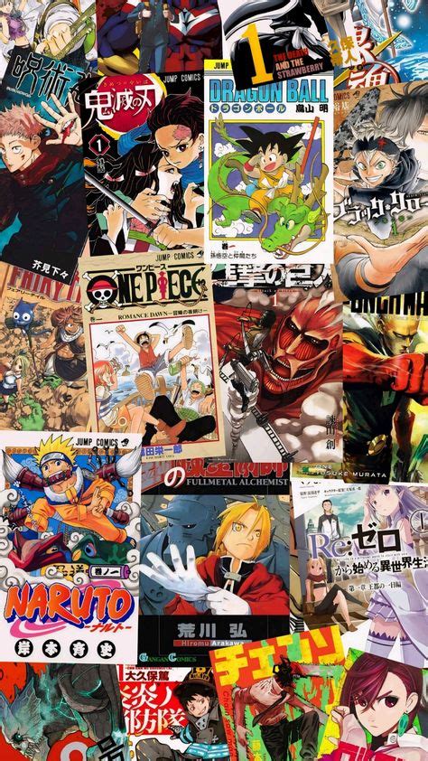 Montaje de portadas de mangas diversos