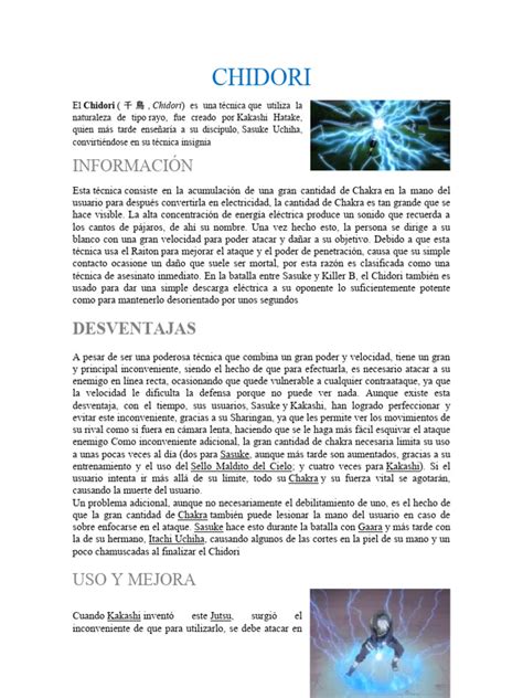 Diagrama de la técnica Chidori