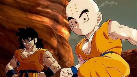 Krilin y Yamcha usando el Kamehameha