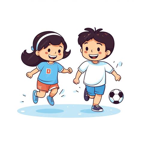 Imagen de un lago tranquilo con un niño y una niña jugando en la orilla