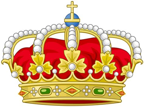Representación de una corona real rodeada de flores